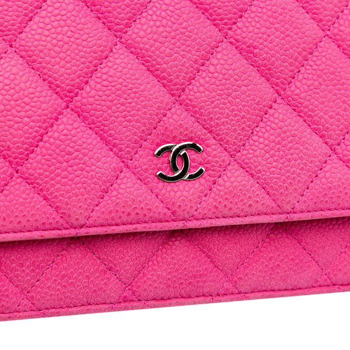 CC Caviar Wallet on Chain Pink - Gaby Paris