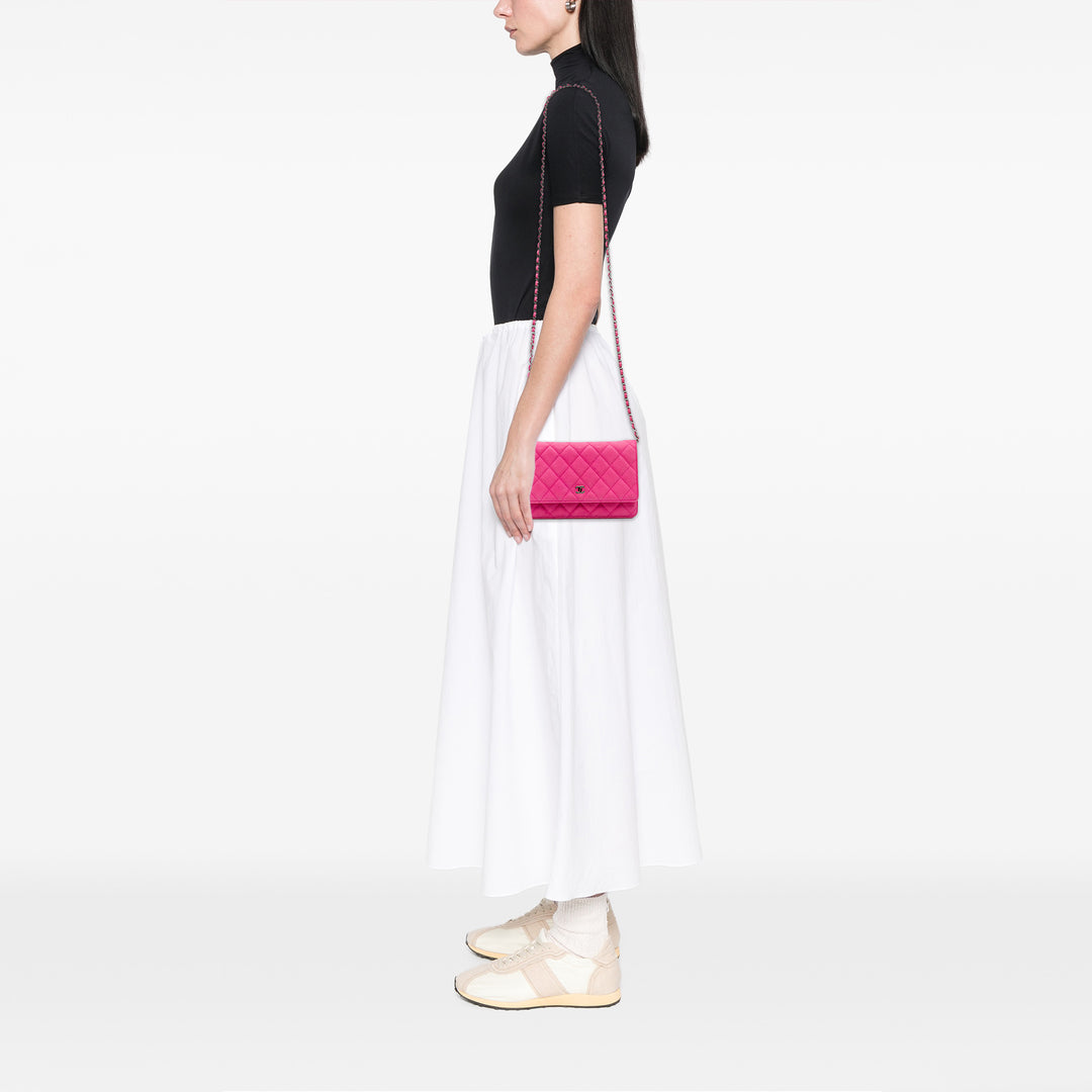 CC Caviar Wallet on Chain Pink - Gaby Paris