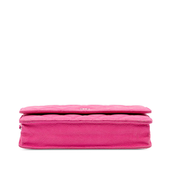 CC Caviar Wallet on Chain Pink - Gaby Paris