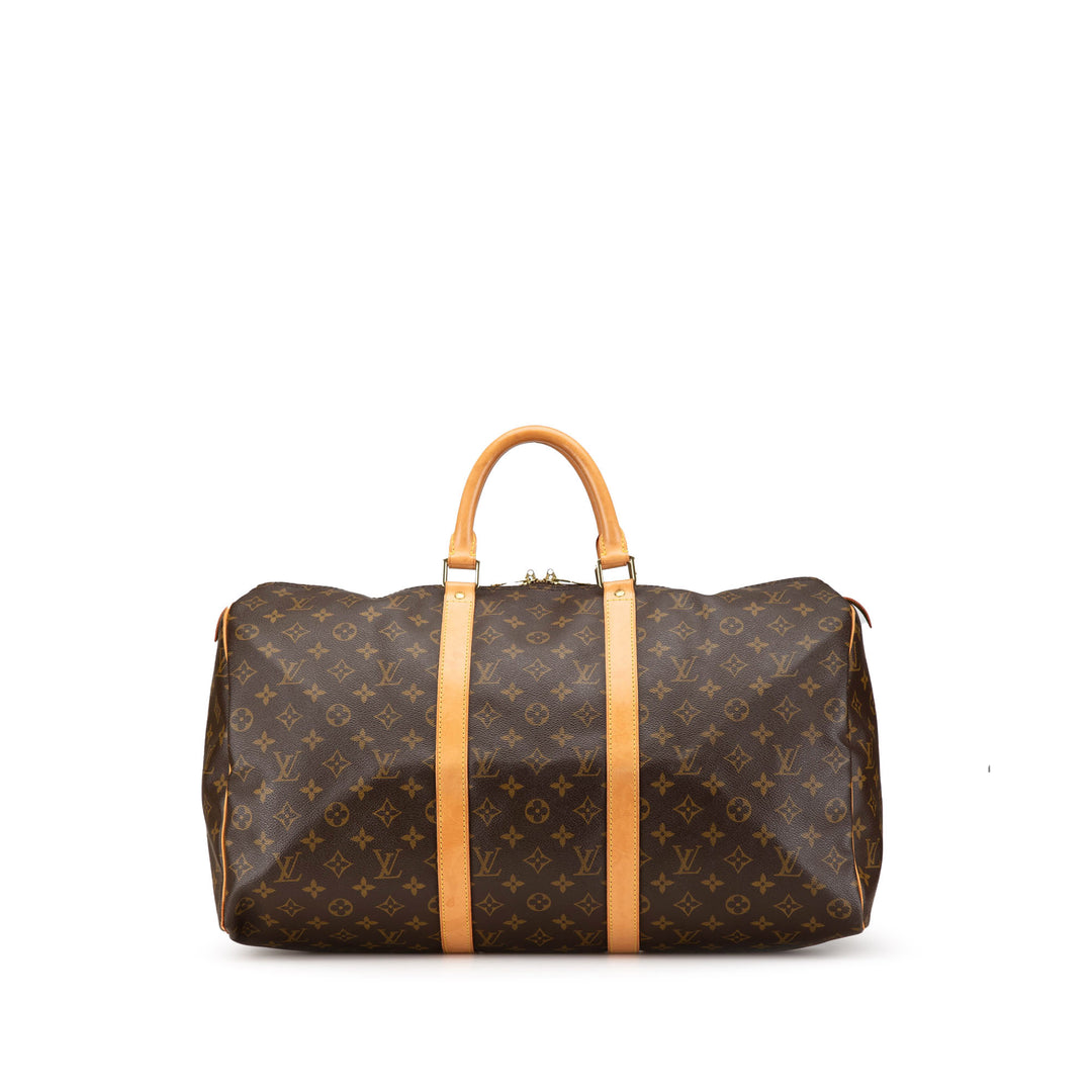 Louis Vuitton Monogram Keepall 50 Marron – GABY PARIS Authentique