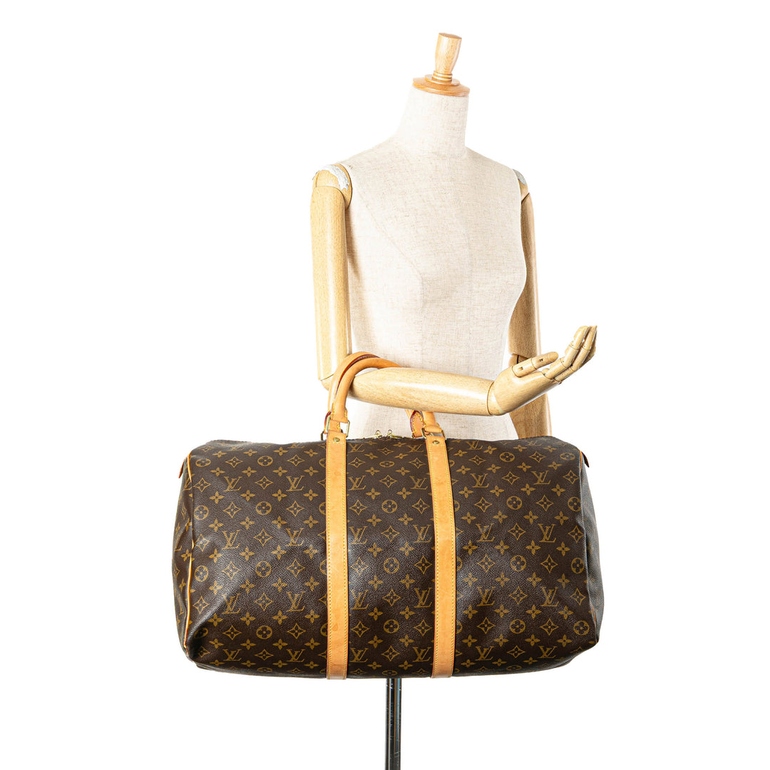 Louis Vuitton Monogram Keepall 50 Marron – GABY PARIS Authentique