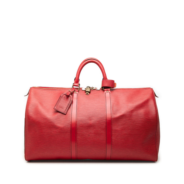 Louis Vuitton Keepall 50 Épi Rouge – vue principale – GABY PARIS
