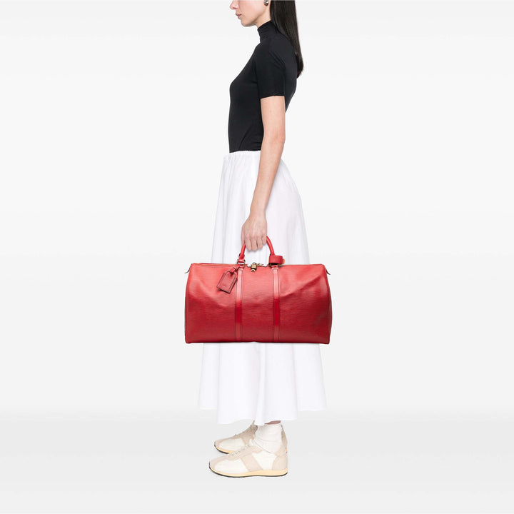 Louis Vuitton Keepall 50 Épi Rouge – vue 6 – GABY PARIS