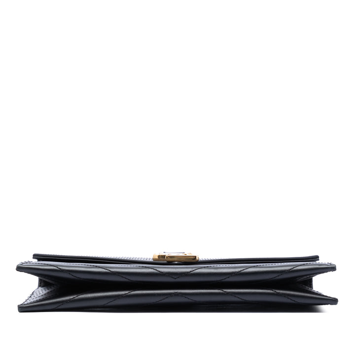 Saint Laurent Cuir d’agneau Chevron Monogram Pochette