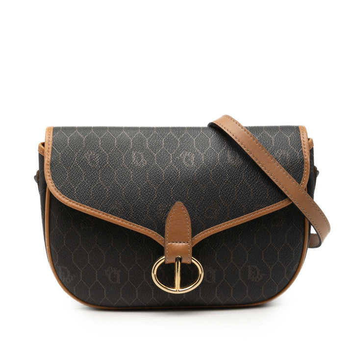 Dior Honeycomb Sac Toile enduite Noir