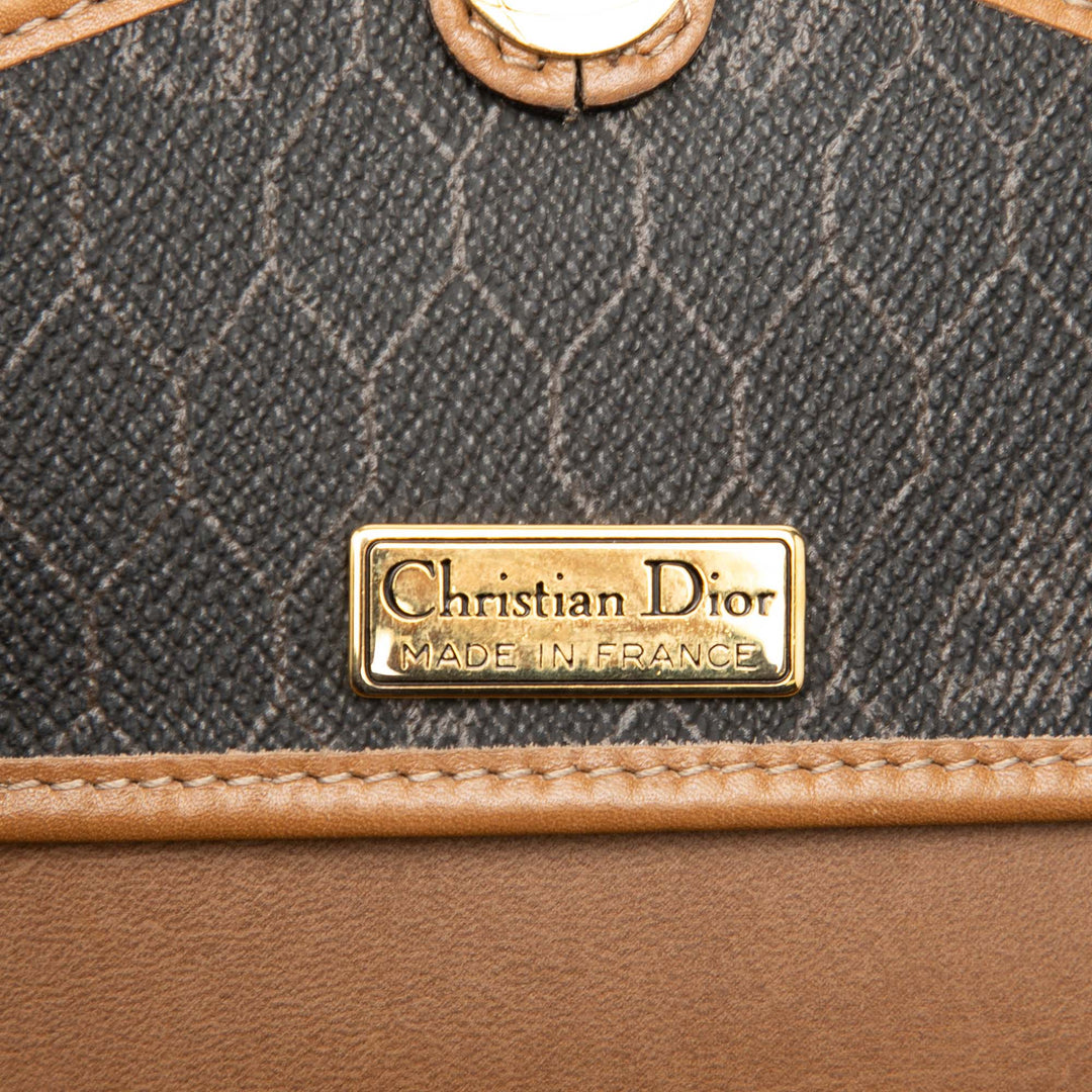 Dior Honeycomb Sac Toile enduite Noir