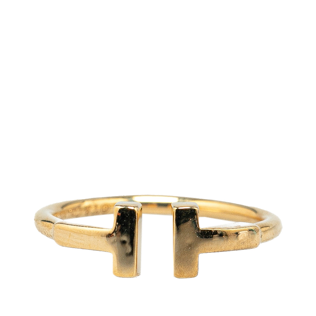 18K Yellow Gold T Wire Ring Gold - Gaby Paris