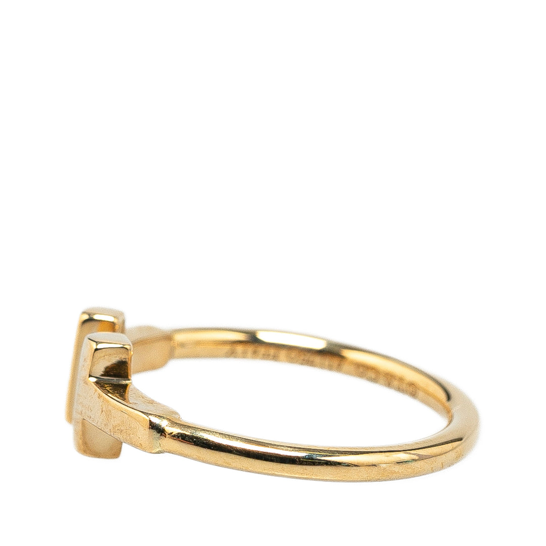 18K Yellow Gold T Wire Ring Gold - Gaby Paris