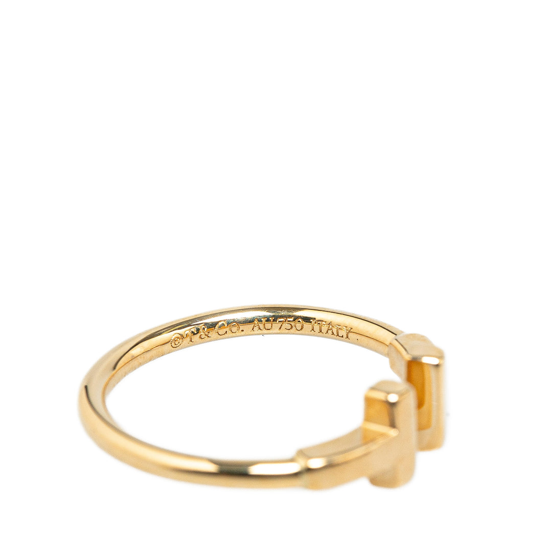 18K Yellow Gold T Wire Ring Gold - Gaby Paris