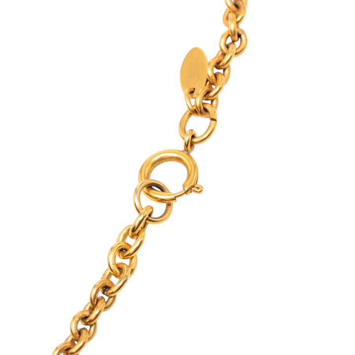 Chanel plaqué Perles fantaisie 6 Point Star Pendant Collier