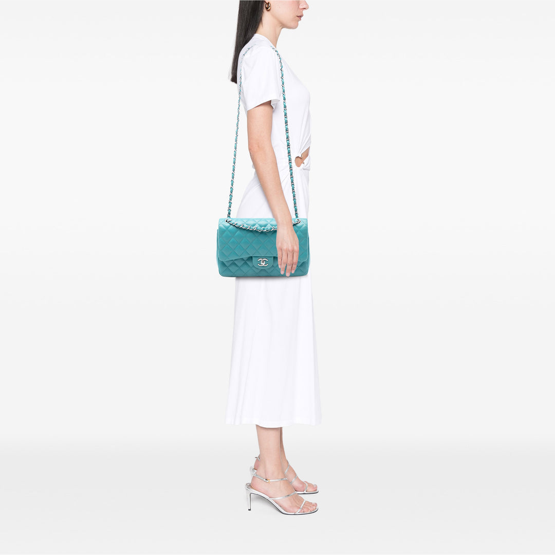 Chanel Jumbo Classic Cuir d’agneau Double rabat