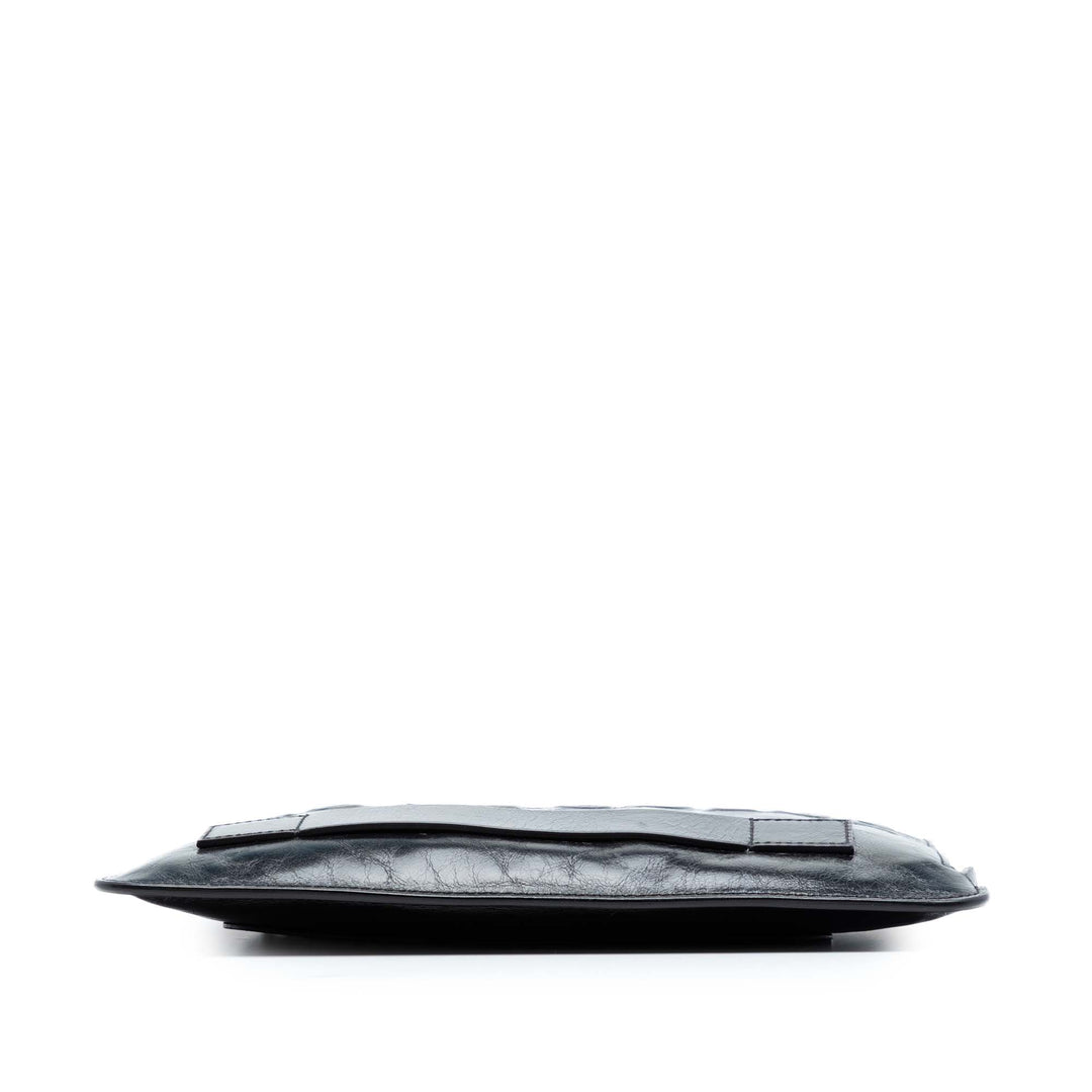 Chanel Distressed Cuir de veau Je Ne Suis Pas En Solde Pochette
