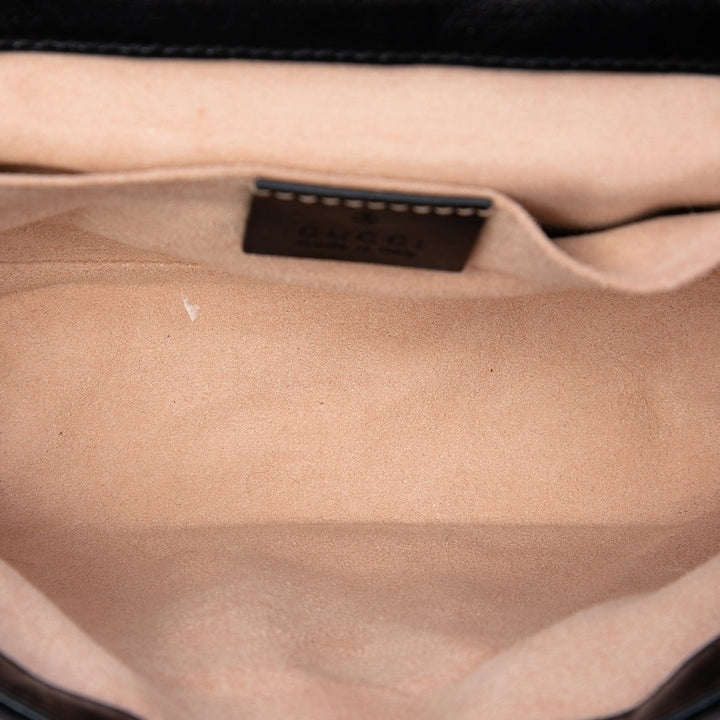 GG Marmont Matelasse Diagonal GG et Sac Petit Noir