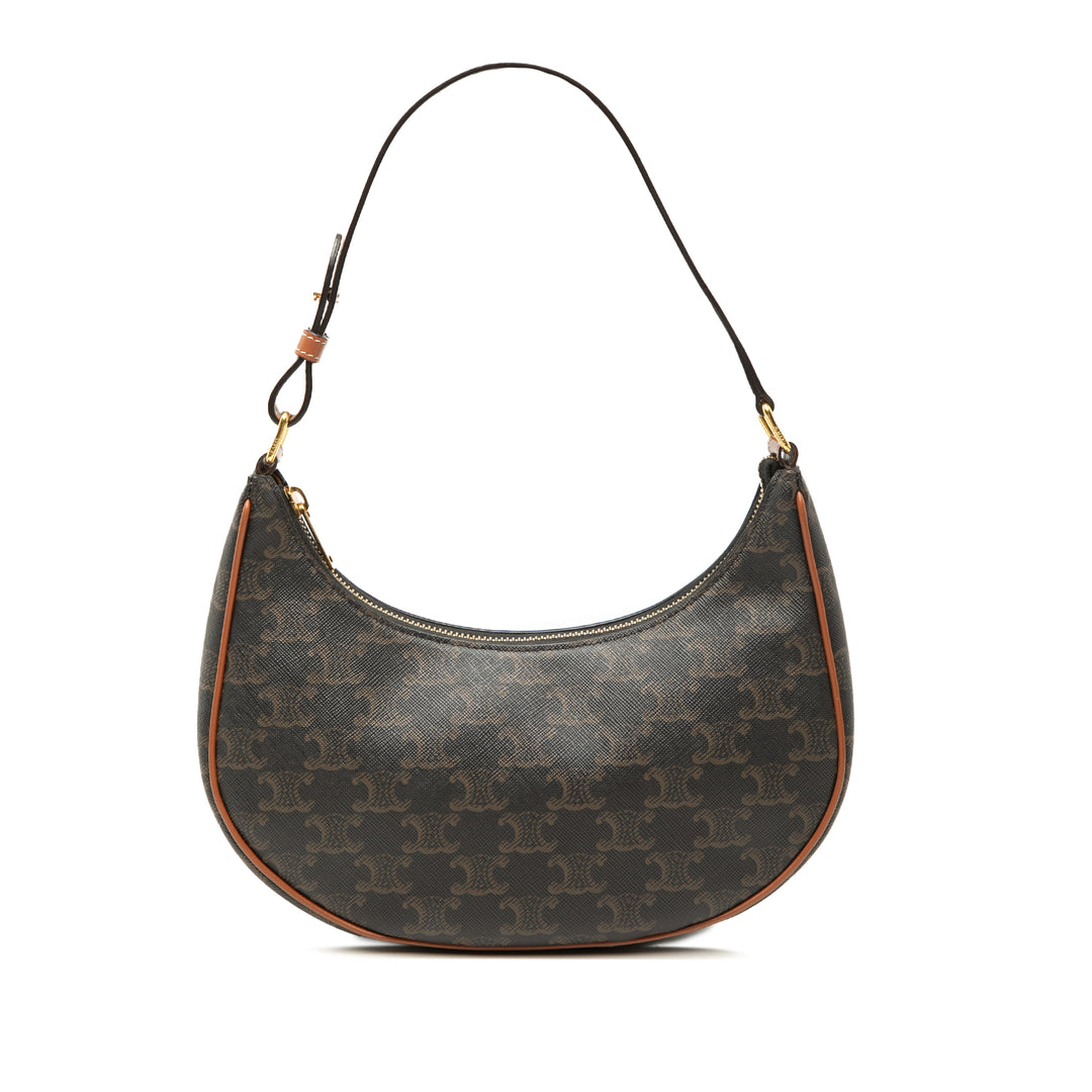 Celine Triomphe Ava Sac Triomphe enduite Marron