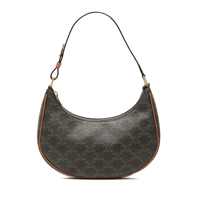 Celine Triomphe Ava Sac Triomphe enduite Marron