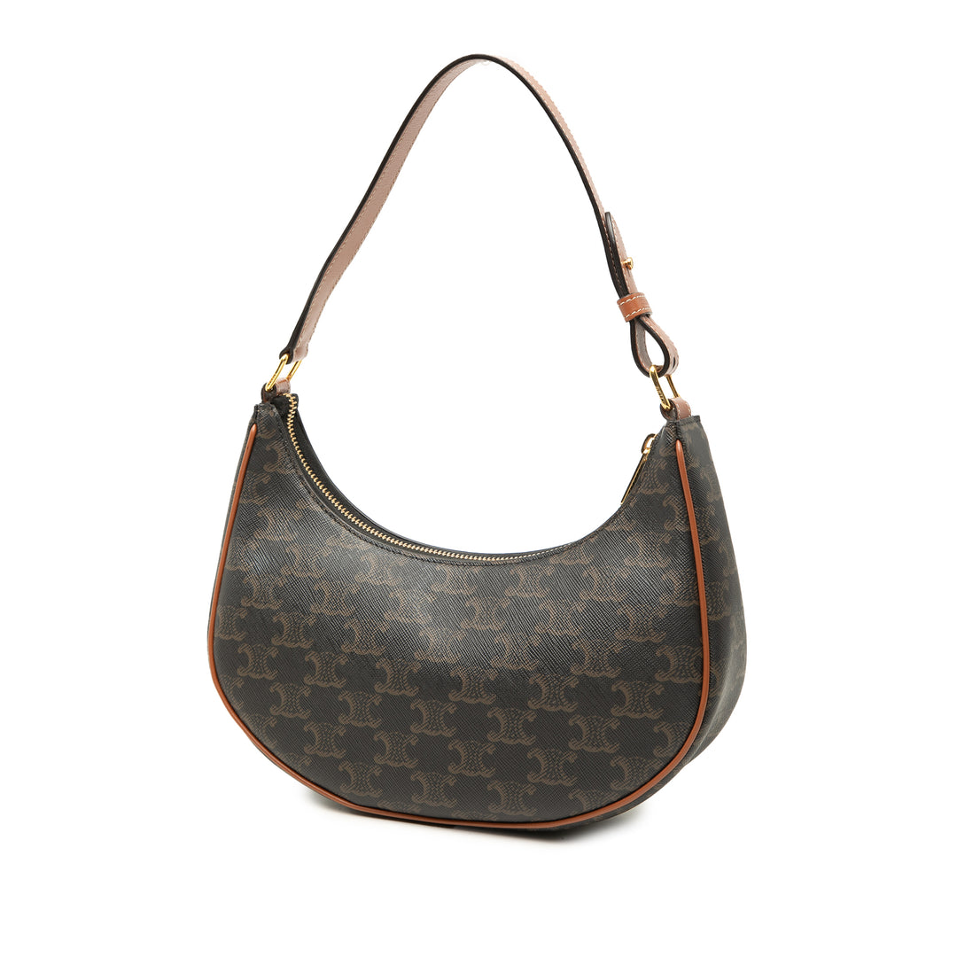 Celine Triomphe Ava Sac Triomphe enduite Marron