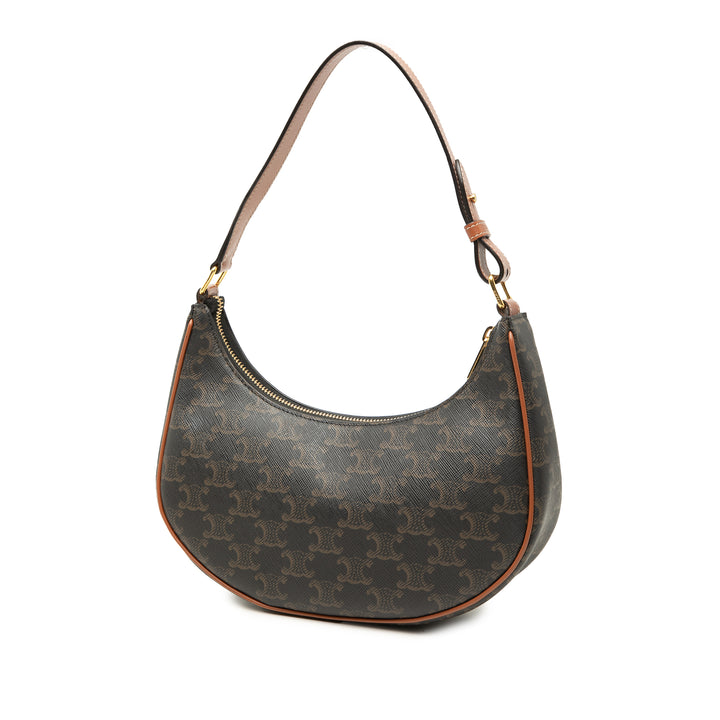 Celine Triomphe Ava Sac Triomphe enduite Marron