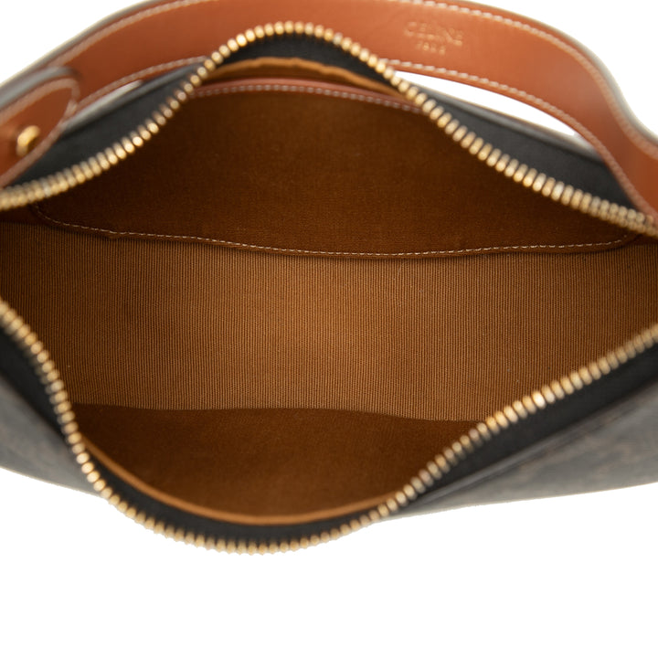 Celine Triomphe Ava Sac Triomphe enduite Marron