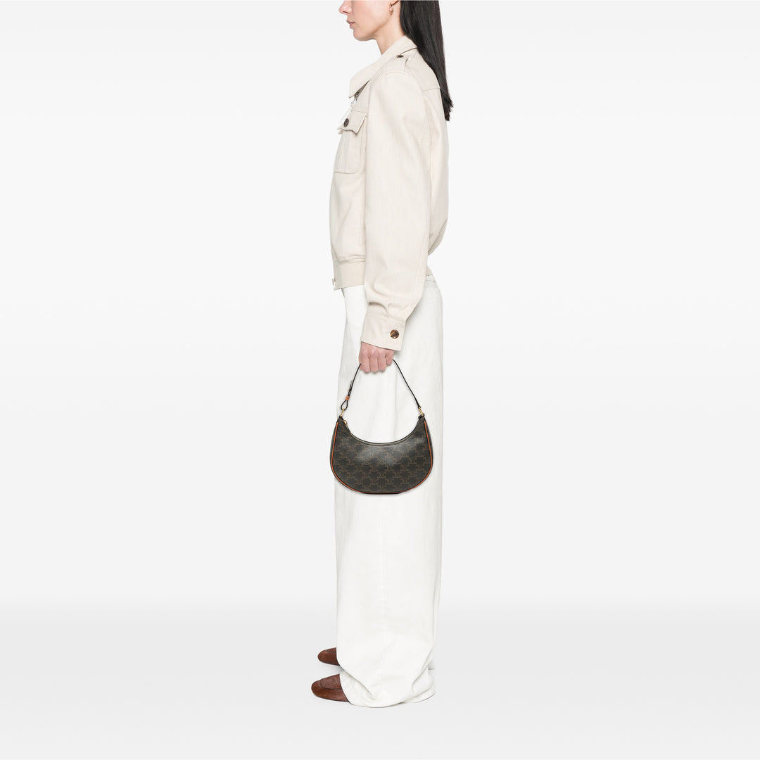 Celine Triomphe Ava Sac Triomphe enduite Marron