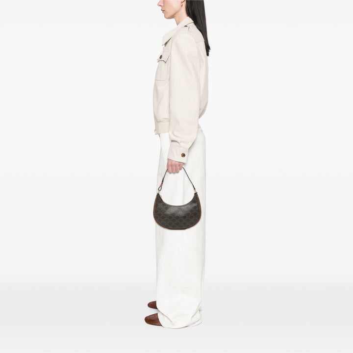 Celine Triomphe Ava Sac Triomphe enduite Marron