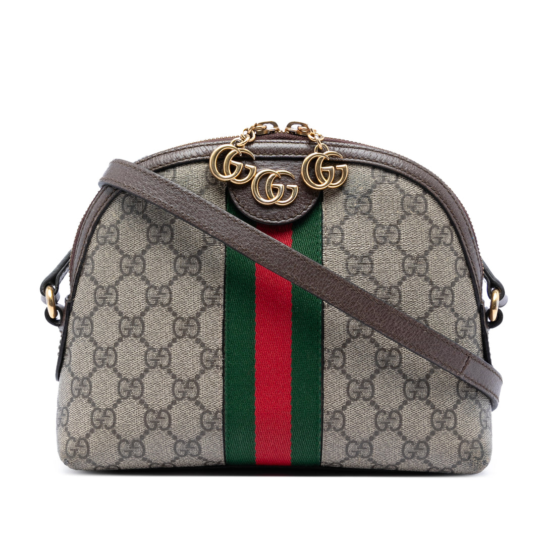 Gucci Small GG Supreme Web Ophidia Dome Sac porté croisé