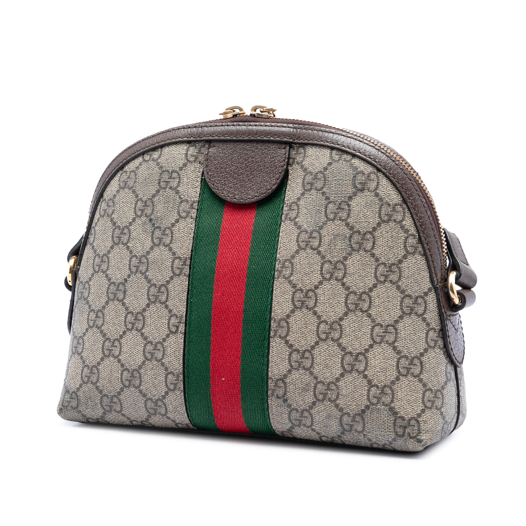 Gucci Small GG Supreme Web Ophidia Dome Sac porté croisé