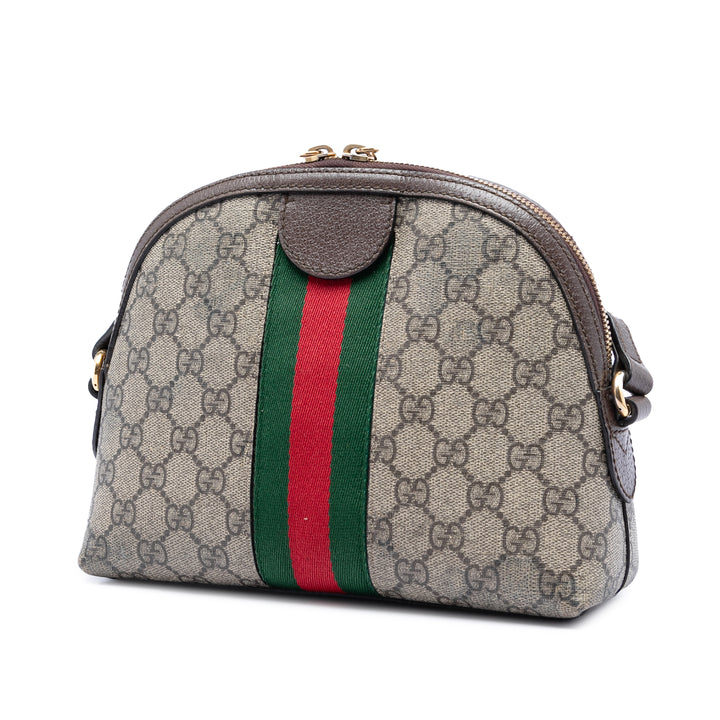 Gucci Small GG Supreme Web Ophidia Dome Sac porté croisé