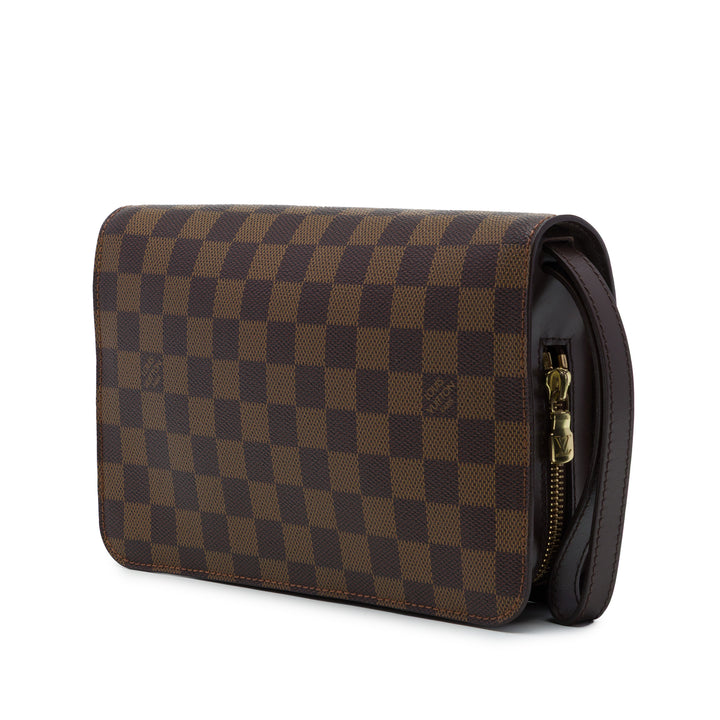 Louis Vuitton Saint Louis Pochette Damier Ébène Marron – vue 2 – GABY PARIS