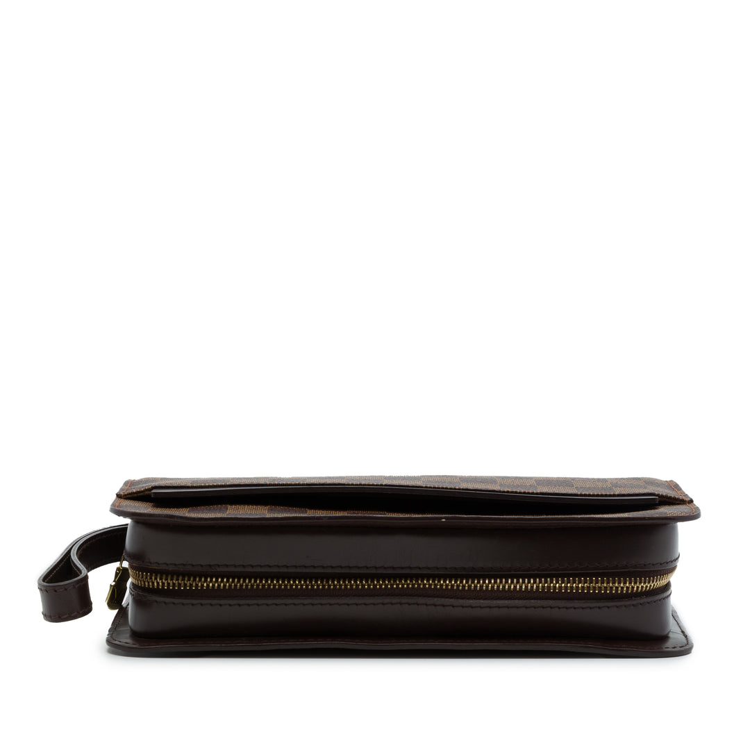 Louis Vuitton Saint Louis Pochette Damier Ébène Marron – vue 3 – GABY PARIS