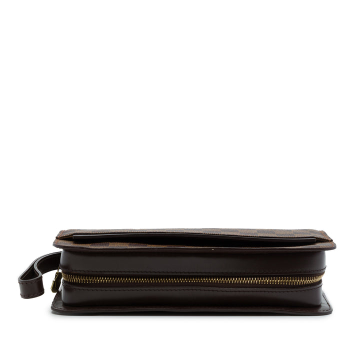 Louis Vuitton Saint Louis Pochette Damier Ébène Marron – vue 3 – GABY PARIS
