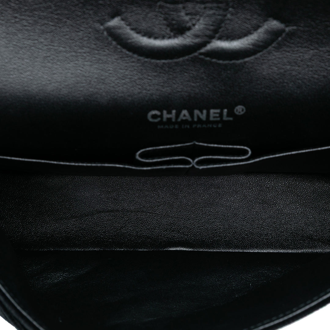 Chanel Medium Classic Velours Double rabat Noir – GABY PARIS Authentique
