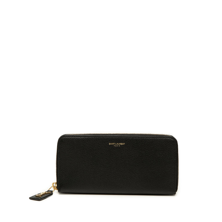 Portefeuille long zippé Noir