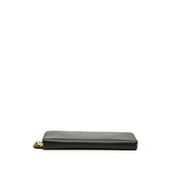 Portefeuille long zippé Noir