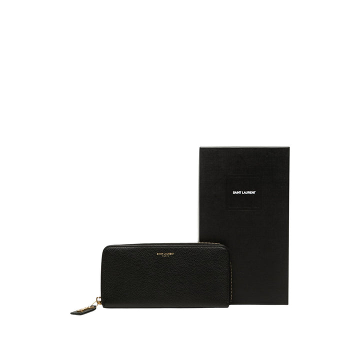 Portefeuille long zippé Noir