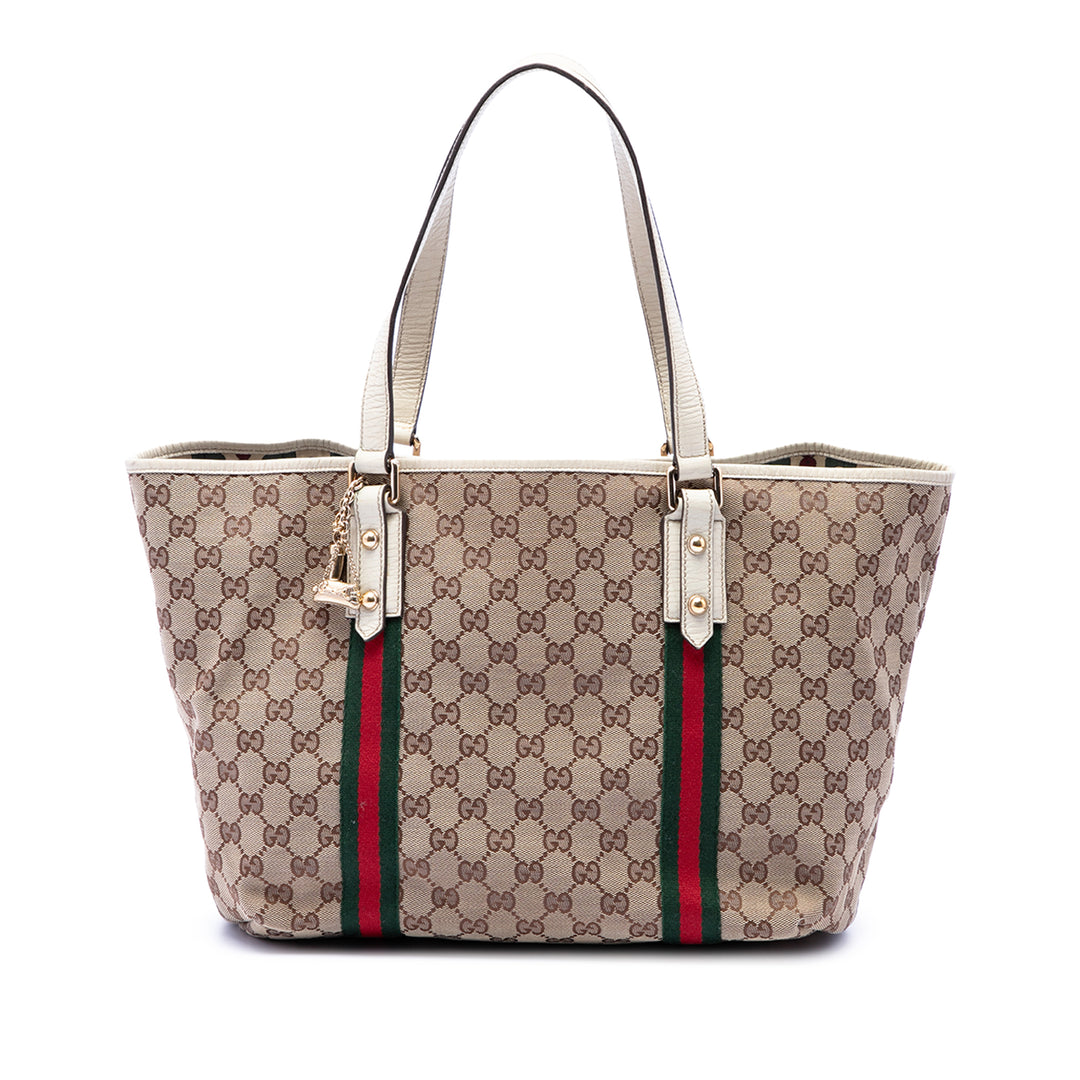 Gucci Large GG Toile Web Jolicoeur Cabas