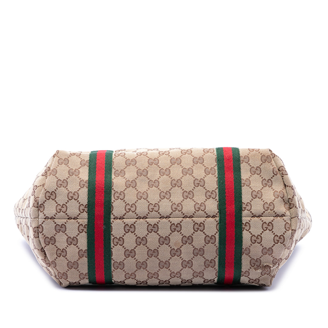 Gucci Large GG Toile Web Jolicoeur Cabas