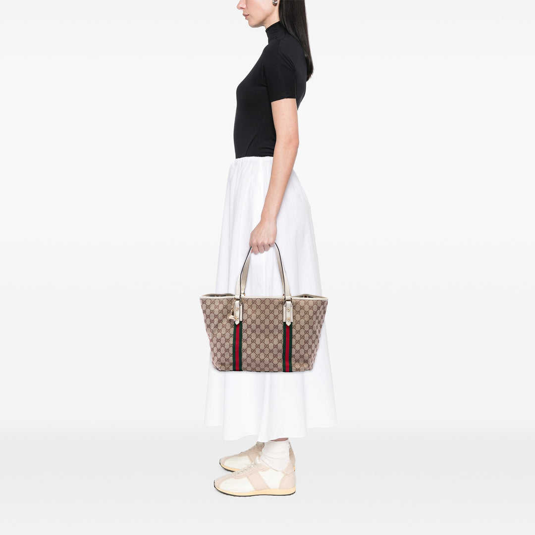Gucci Large GG Toile Web Jolicoeur Cabas