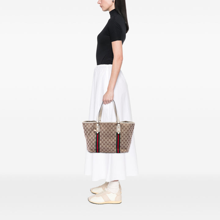 Gucci Large GG Toile Web Jolicoeur Cabas