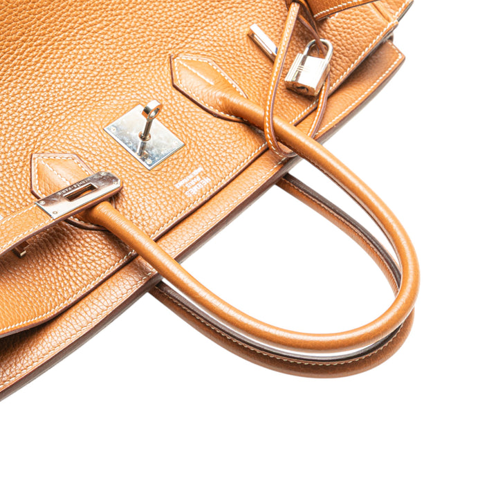 Hermès Clemence Birkin Retourne 35 Marron