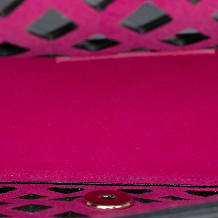 Chanel Large perforé Cuir de veau See Through à rabat