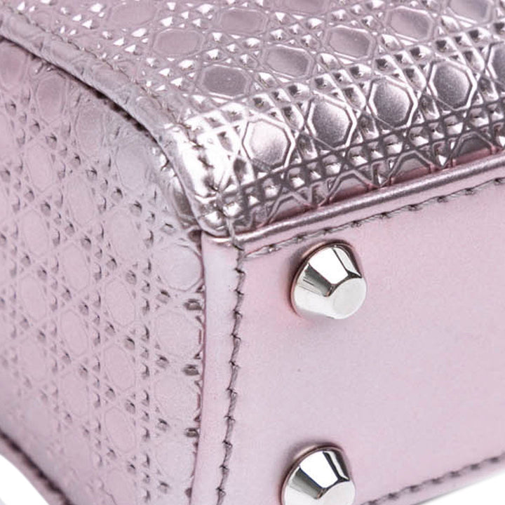 Dior Micro Patent Microcannage Lady Dior Purple - GABY PARIS