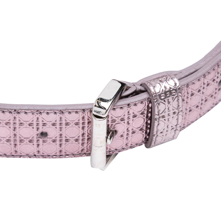 Dior Micro Patent Microcannage Lady Dior Purple - GABY PARIS