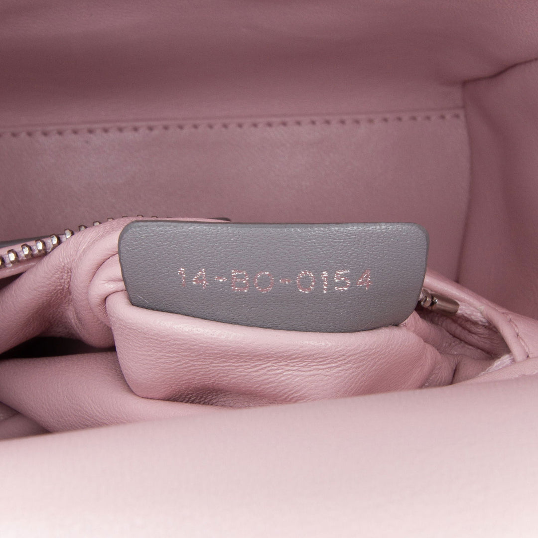 Dior Mini Tricolor Lambskin Cannage Lady Dior Pink - GABY PARIS