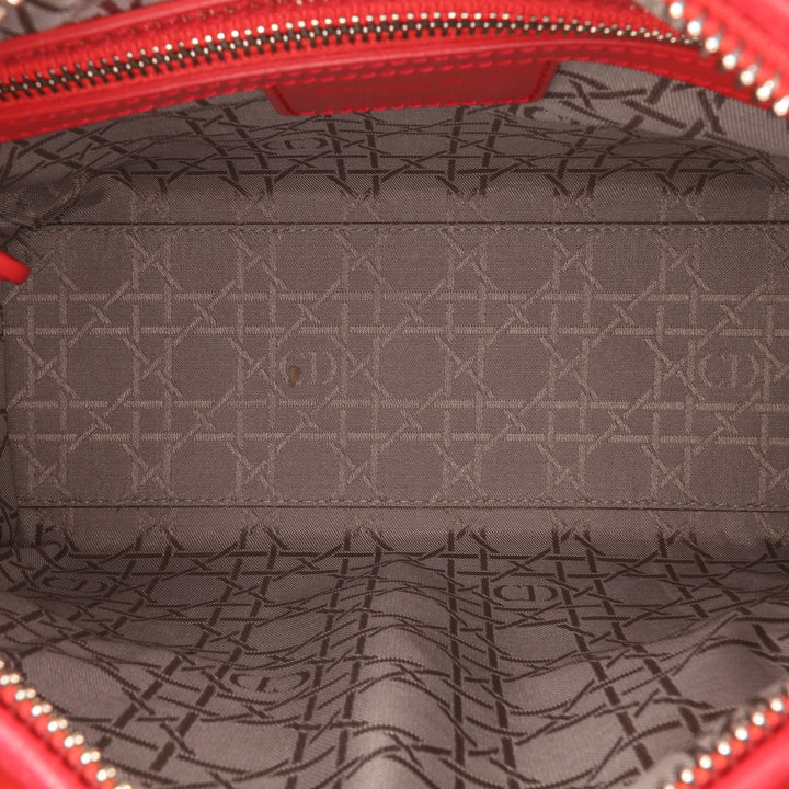 Medium Patent Cannage Lady Dior Red - Gaby Paris
