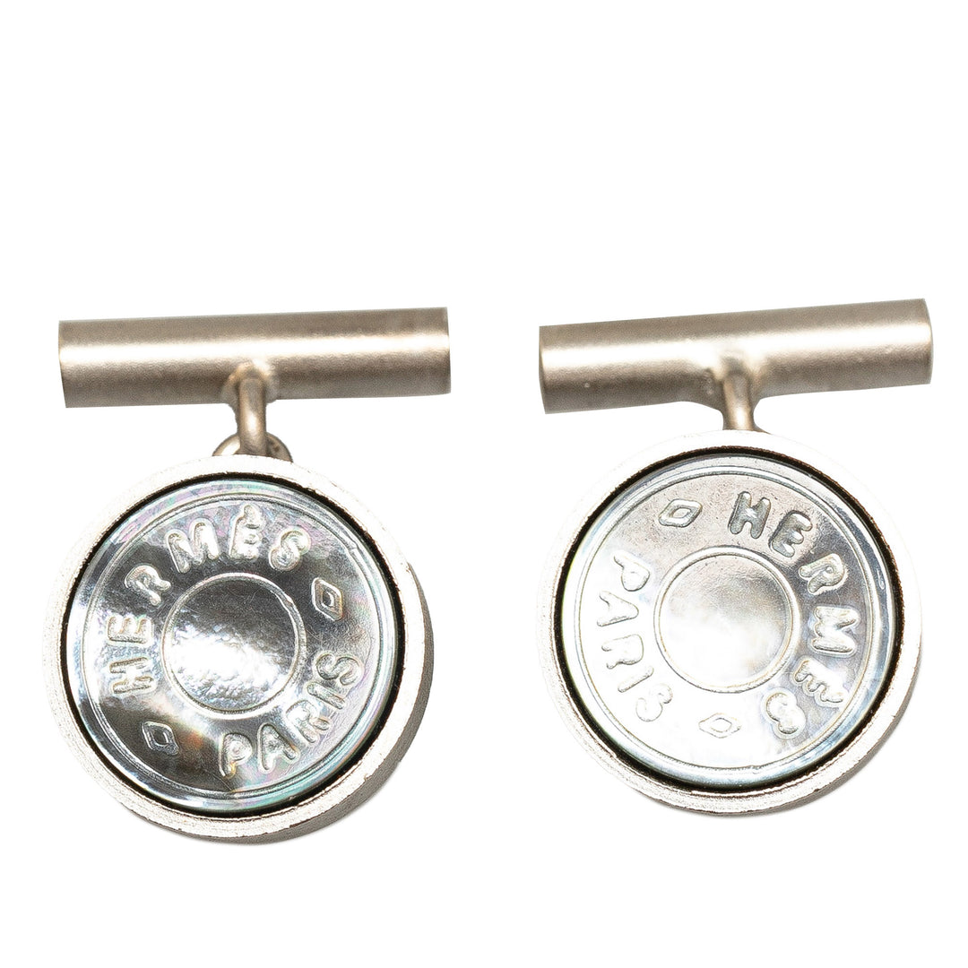 Silver Clou de Selle Cufflinks Silver - Gaby Paris