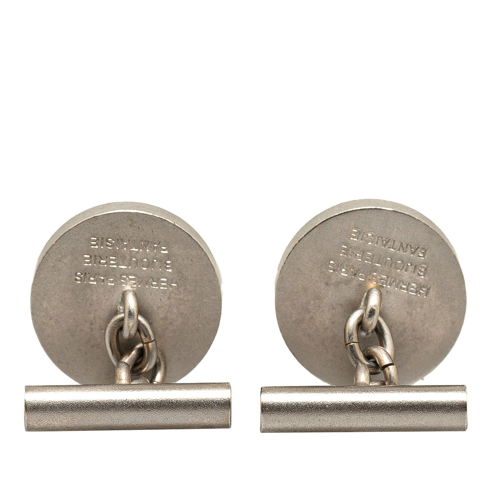 Silver Clou de Selle Cufflinks Silver - Gaby Paris