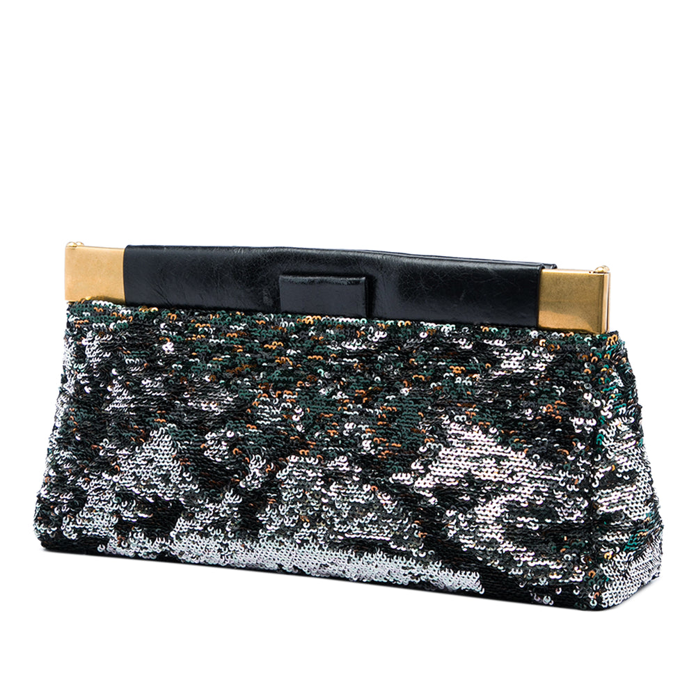 Miu Miu Pochette Sequins Armature Other Noir – vue 2 – GABY PARIS