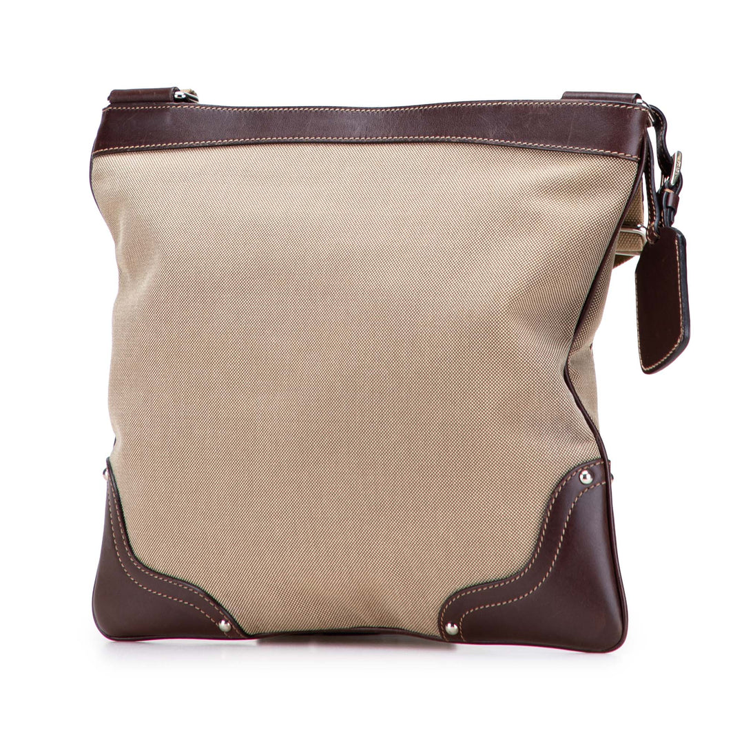 Prada Toile Canapa Logo Sac porté croisé