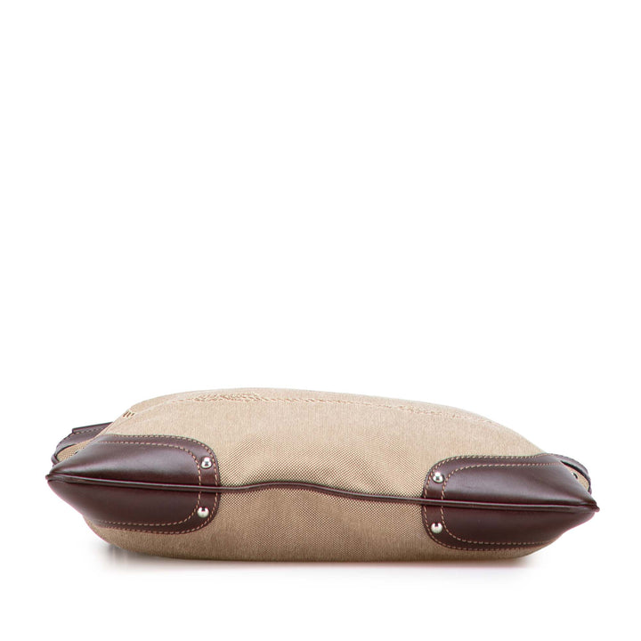Prada Toile Canapa Logo Sac porté croisé