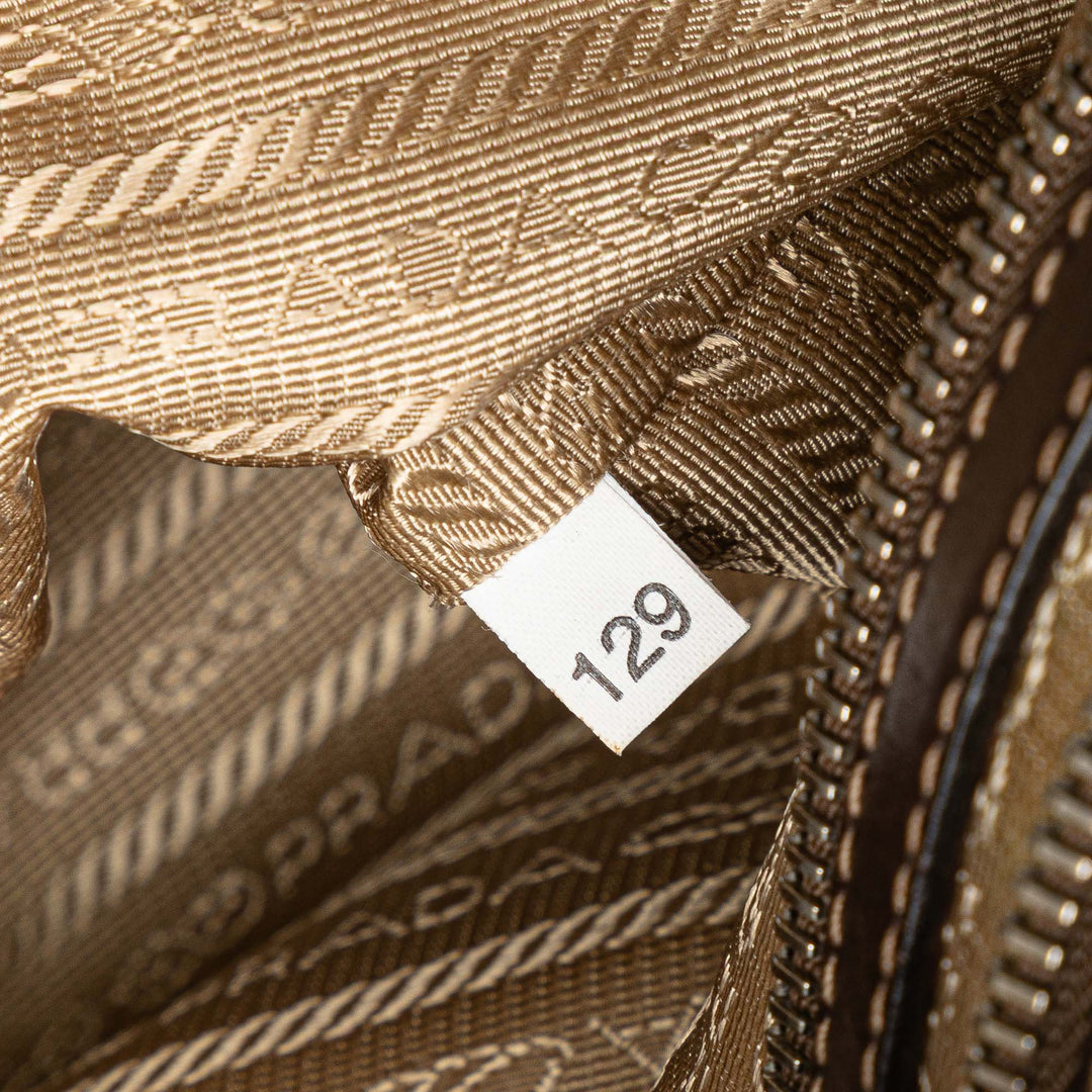 Prada Toile Canapa Logo Sac porté croisé